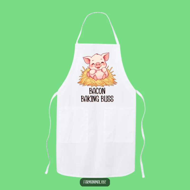 Funny Piglet Rolling Apron - Kitchen Fun For Pig Lovers
