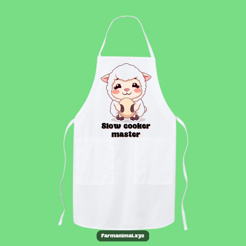 Funny Sheep Chewing Cud Apron - Cook with Calm in the Kitchen