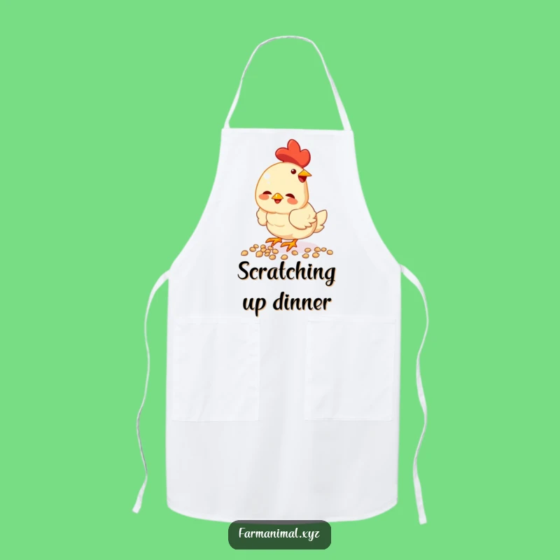 Funny Chicken Chef Apron - Enthusiastic Bird Cooking Accessory, Great Gift