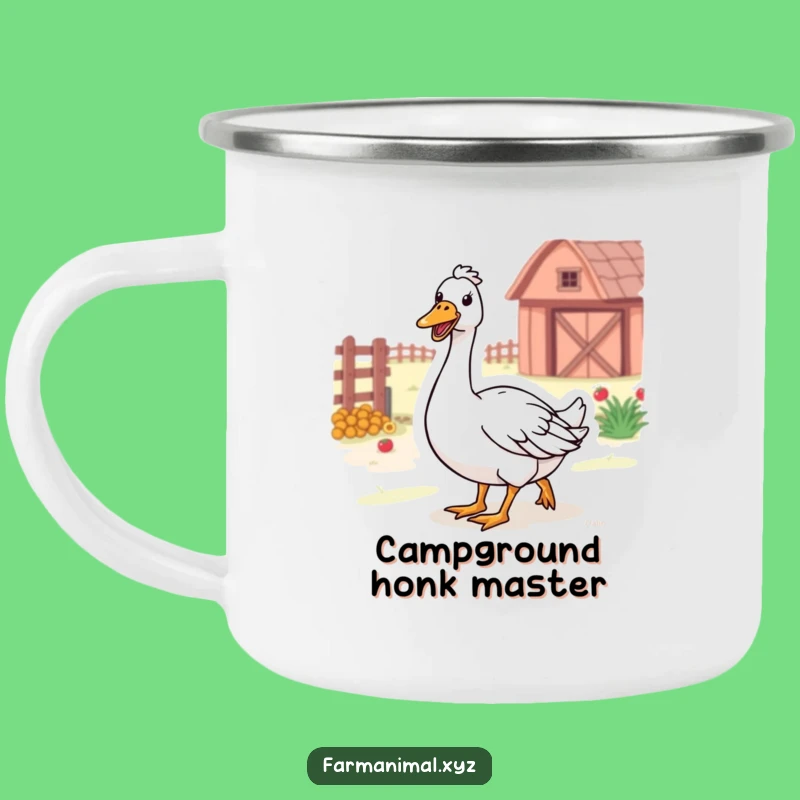Funny Farm Goose Camping Mug: Adventure with Honking Farm Fun