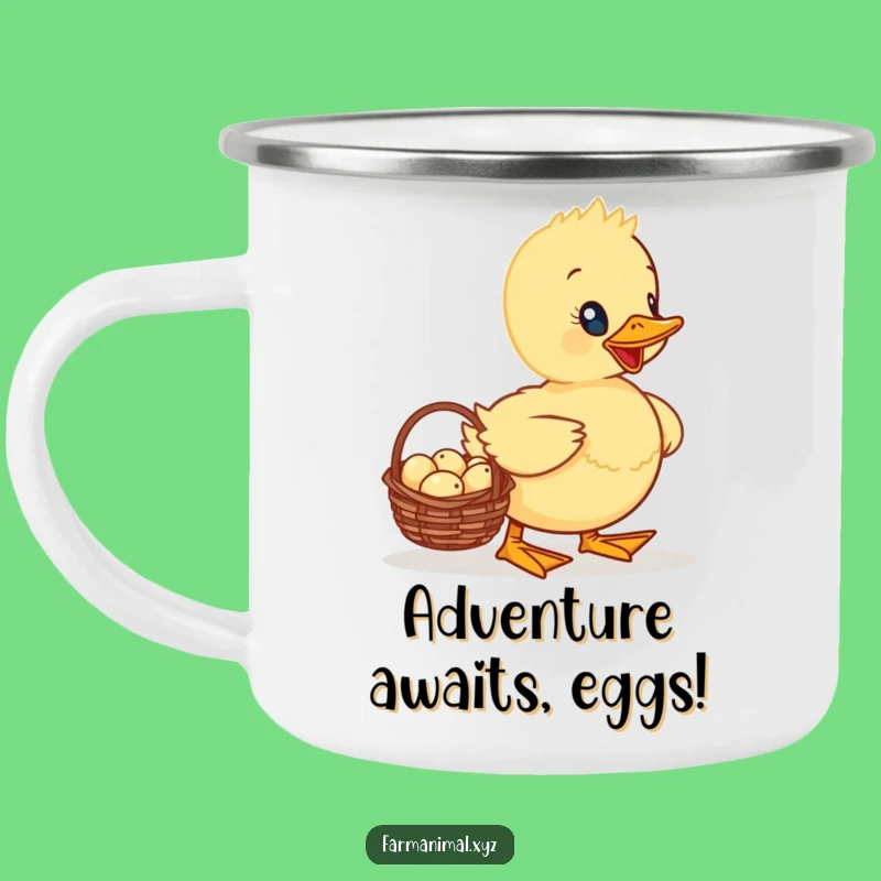 Funny Duckling Camping Mug - Durable & Cute Outdoor Drinkware