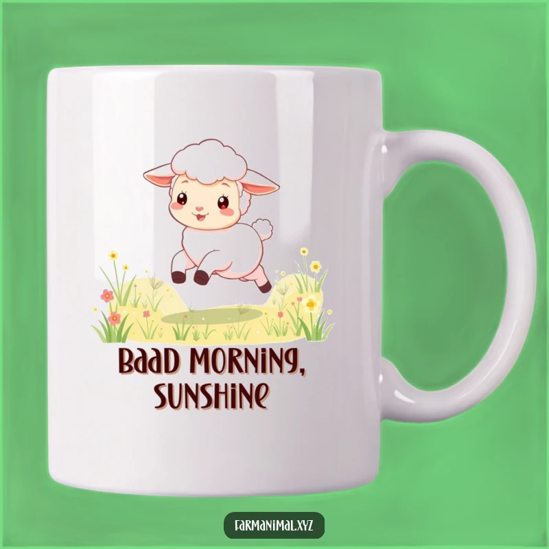 Funny Lamb Skipping Mug: A Joyful and Hilarious Gift for Meadow Lovers