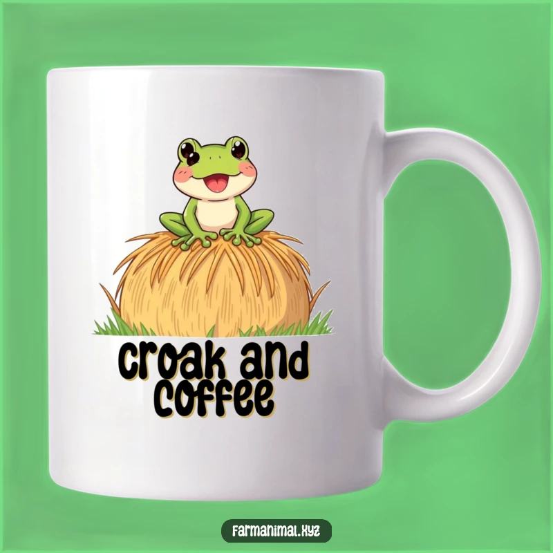 Funny Frog Croak Mug: Hay Bale Singer - Hilarious Amphibian Gift, Perfect Funny Gift!