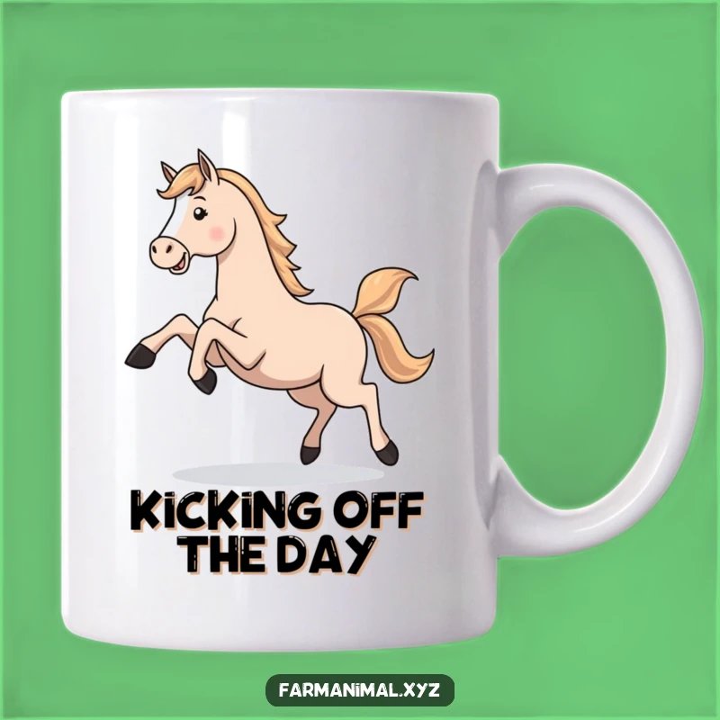 Funny Horse Gallop Mug - Playful Equine Lover's Hilarious Gift