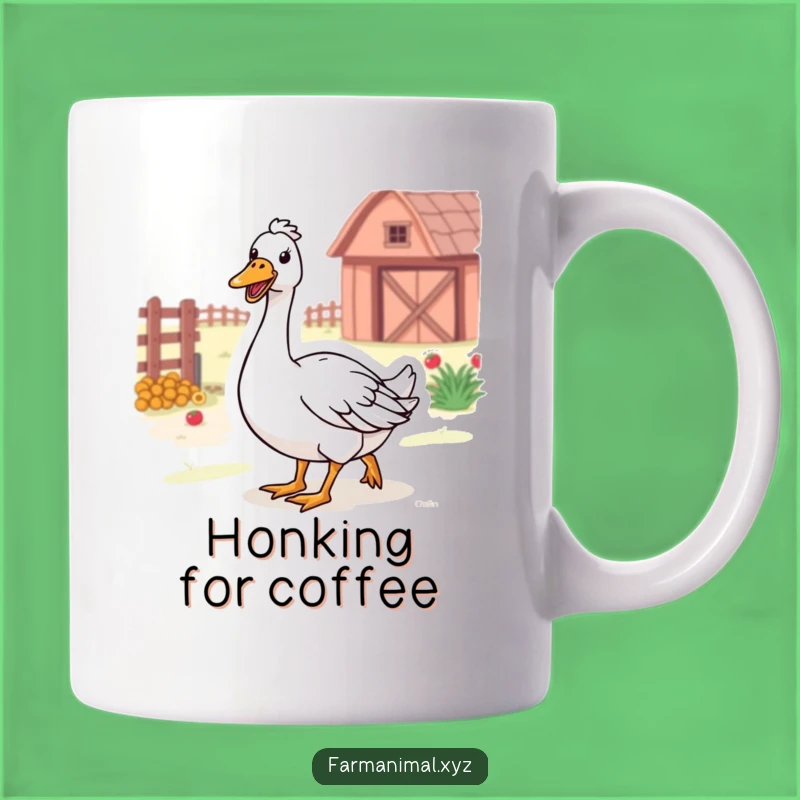 Funny Farm Goose Mug: Honk Your Way to Happiness, Perfect Farm Gift
