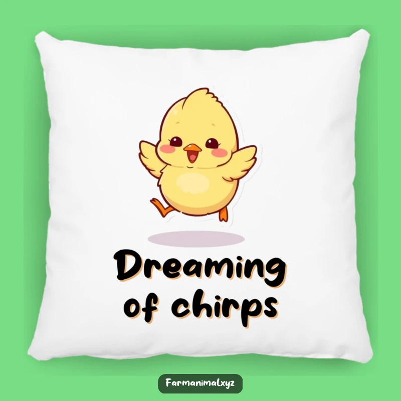 Funny Fluffy Chick Pillow: Excitable Hopper, Cozy Funny Gift Accent