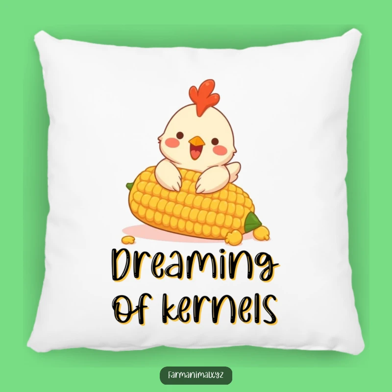 Cozy Chicken Corn Pillow; Snuggle Up With Farm Fun This Funny Gift