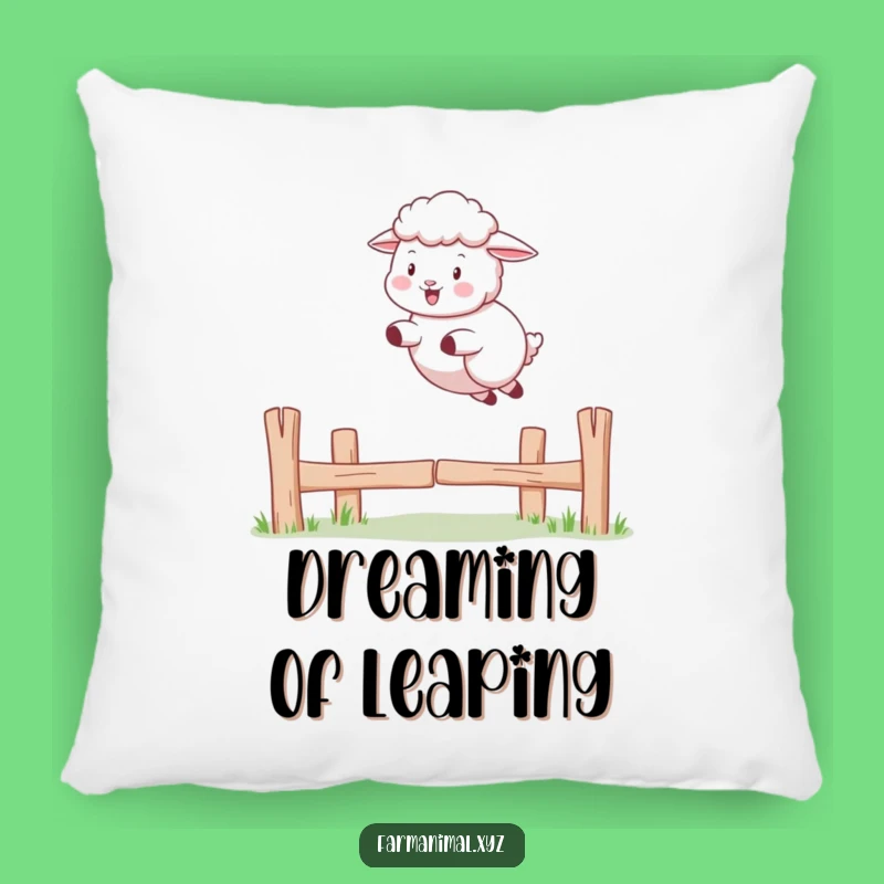 Funny Sheep Jumping Pillow: Cozy Playful Ewe Cushion Gift