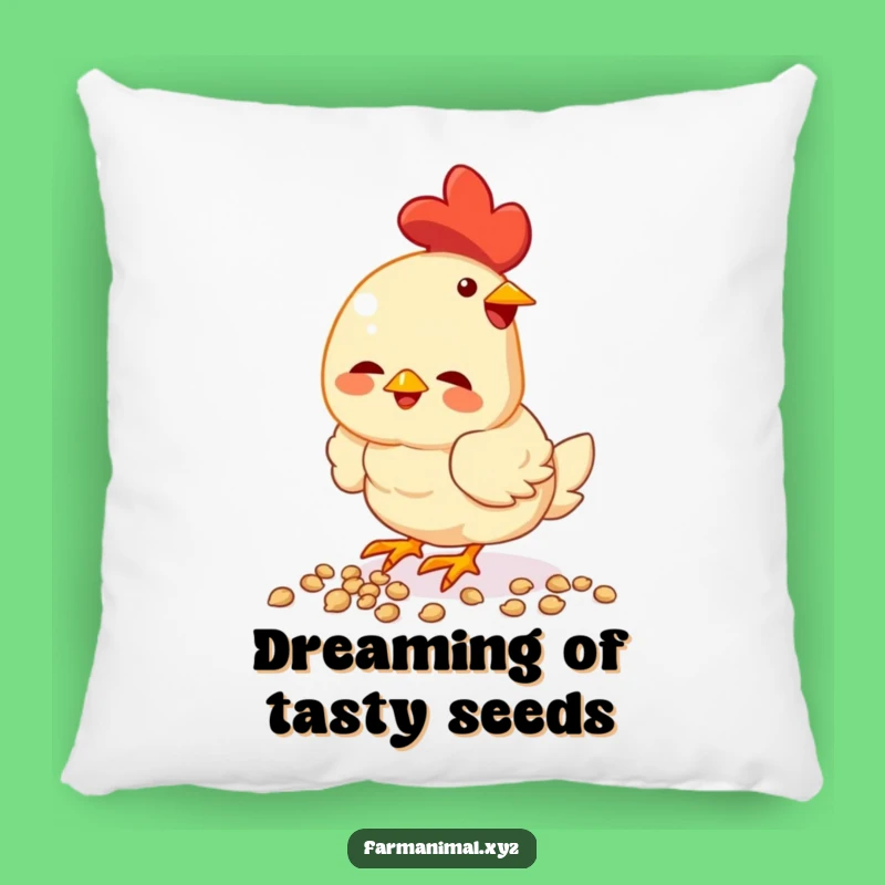 Funny Chicken Seed Lover Pillow - Soft Accent Pillow, Adorable Gift