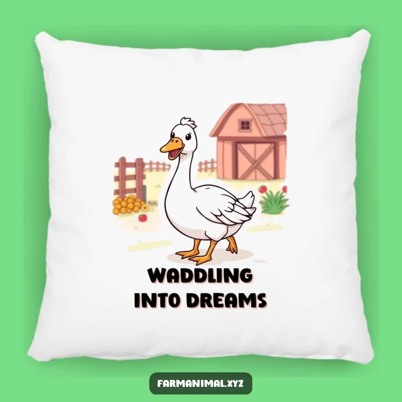 Funny Farm Goose Pillow: Cozy Comfort with a Honkingly Happy Touch
