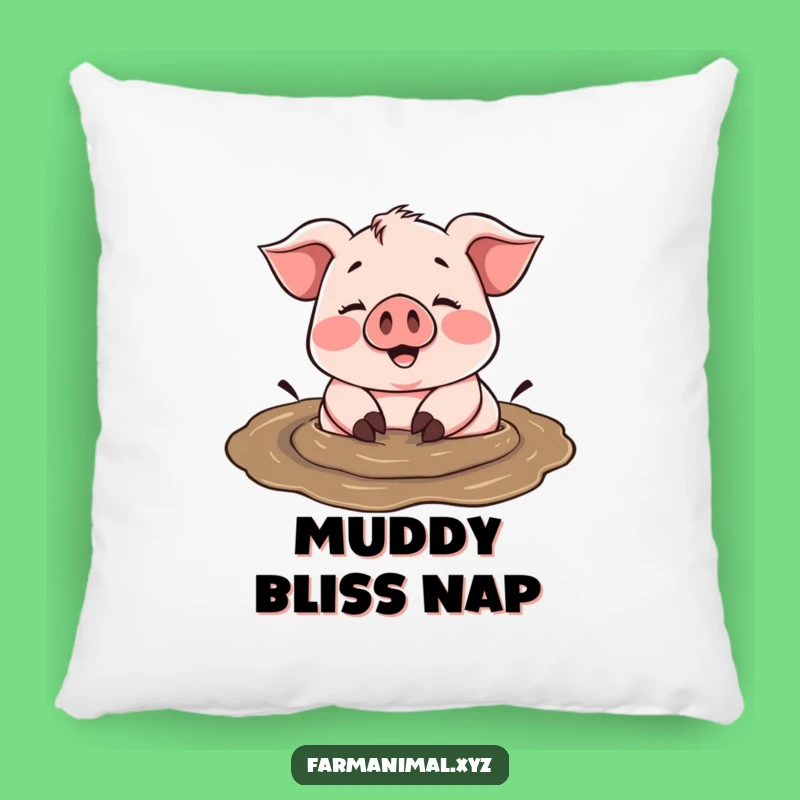 Funny Pig Mud Pillow: Plush Comfort for Farm Animal Fans