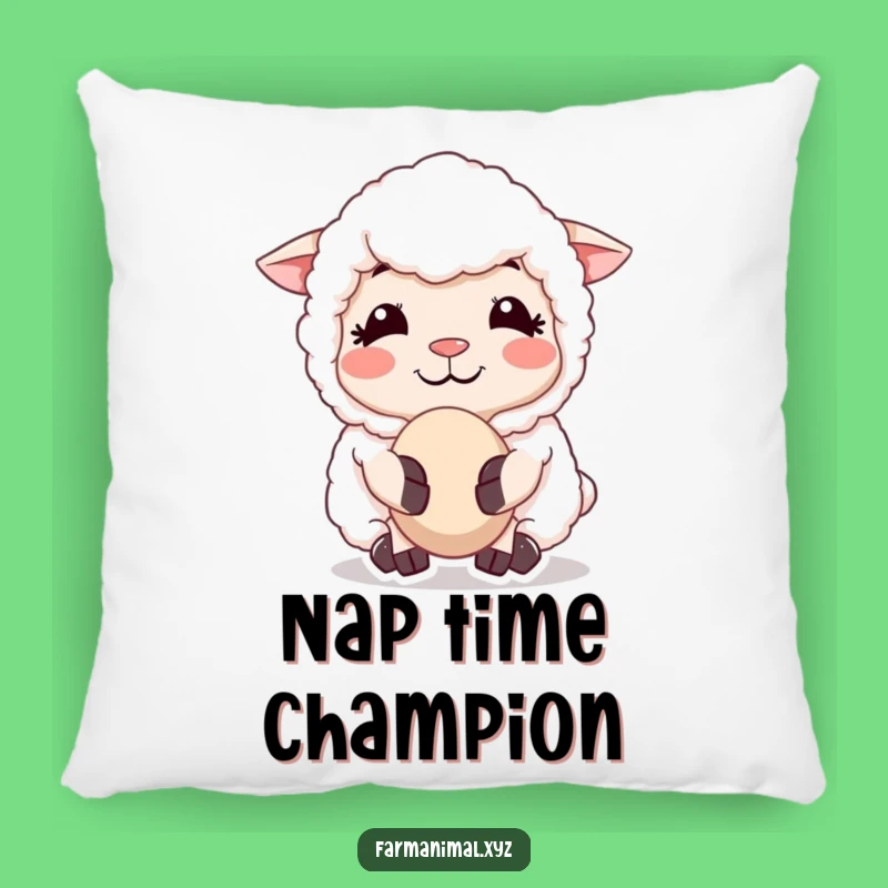 Funny Sheep Chewing Cud Pillow - Comfy and Calm Farm Decor