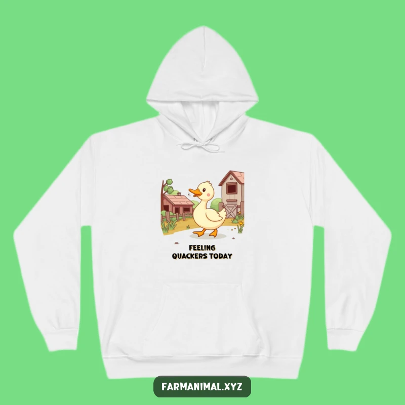 Cozy Funny Duck Farm Hoodie - Warm & Humorous Waddling Gift