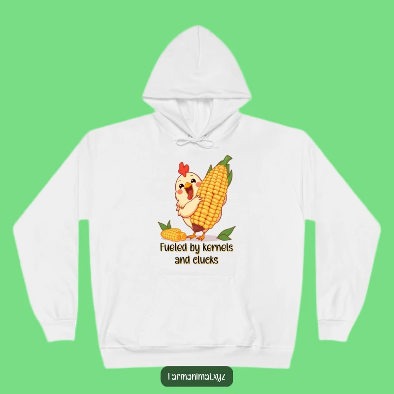 Funny Chicken Corn Hoodie: Cozy Sweatshirt for Poultry Fans