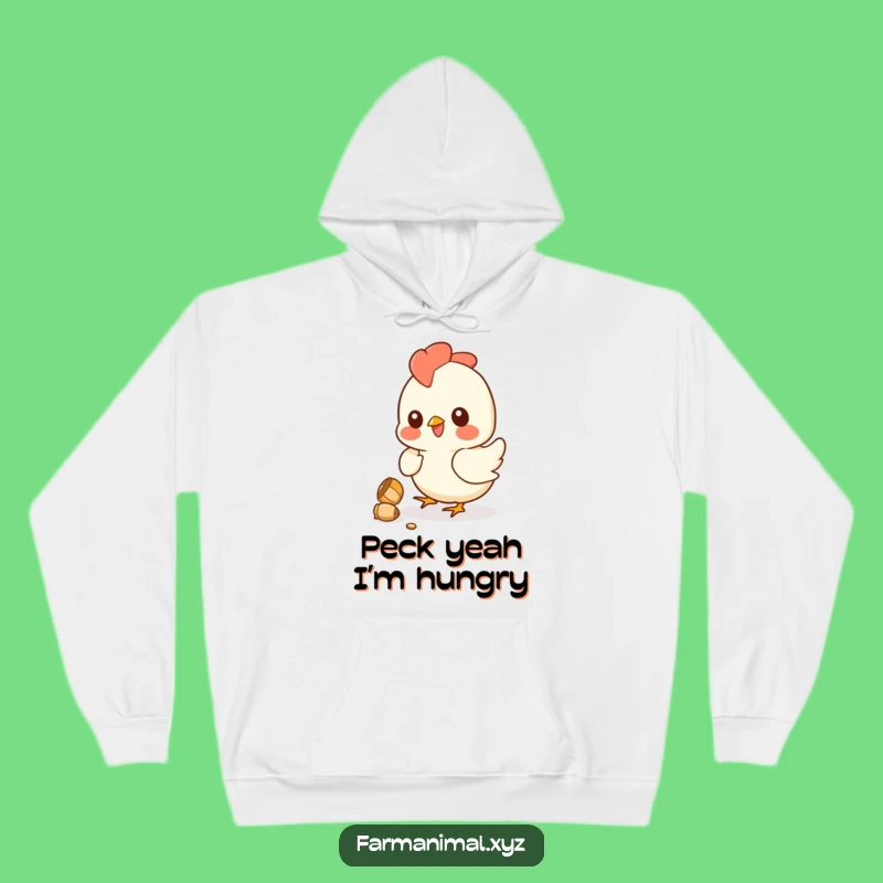 Funny Chicken Hoodie: Cozy Kernel Pecking Sweatshirt - A Warm & Humorous Farm Gift