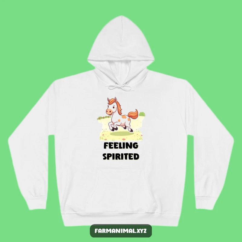Funny Horse Kicking Heels Hoodie: Cozy Gallop Warmth!