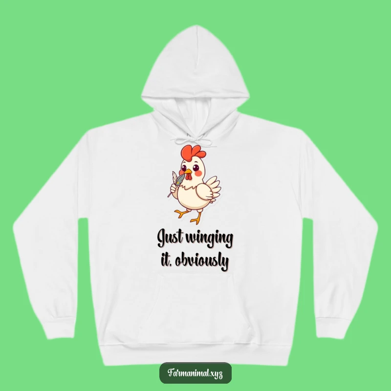 Funny Chicken Strutting Hoodie: Cozy and Hilarious Feathered Friend Wear