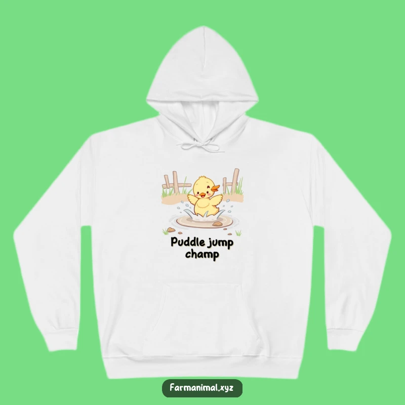 Cozy Funny Duckling Puddle Hoodie - Snuggle Up With Fun