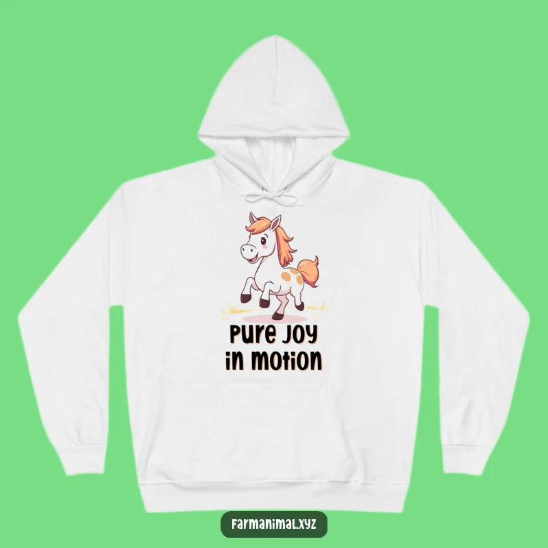 Funny Horse Kicking Hoodie: Cozy Comfort for the Joyful and Free