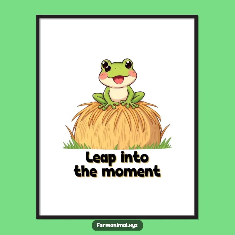 Free Printable Frog Wall Art: Funny Croaking Frog Art, Downloadable & Print at Home Decor
