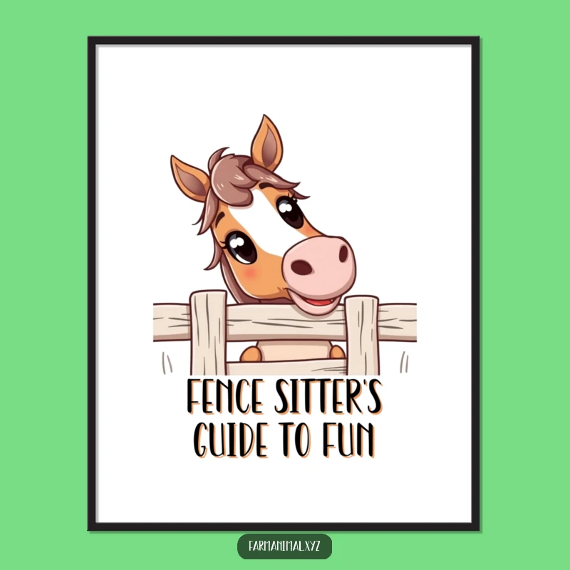 Free Printable Horse Wall Art: Funny Curious Horse Art, Downloadable & Print at Home Decor