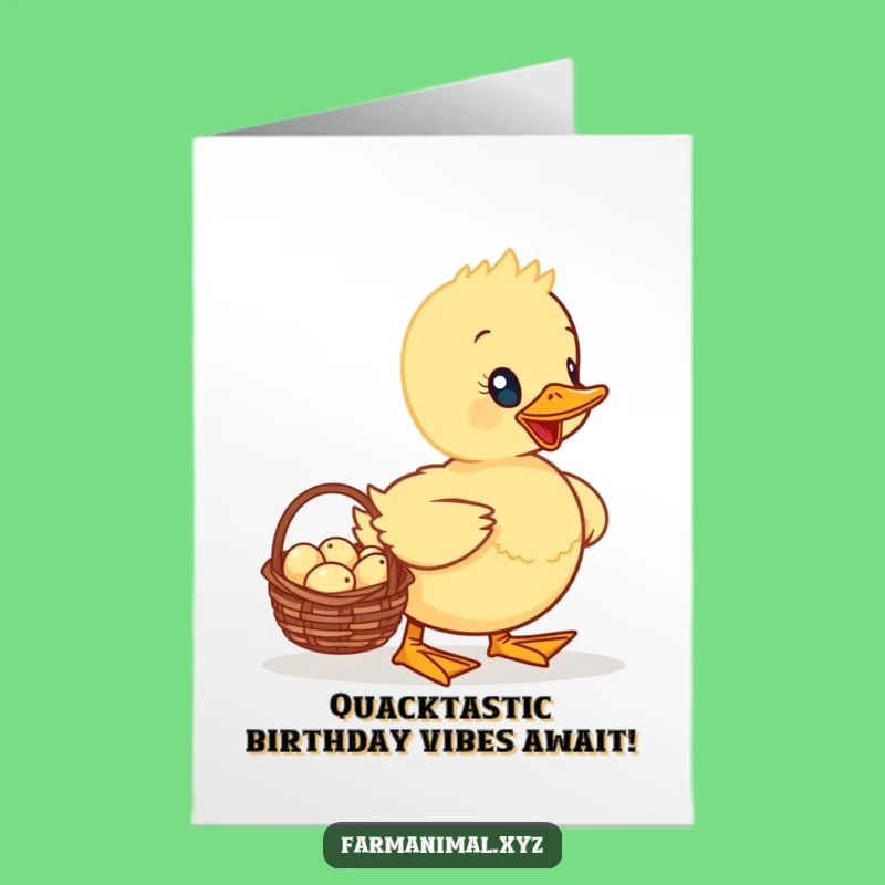 Free Printable Birthday Card: Funny Duckling Eggs, Adorable Downloadable Gift for Him or Her