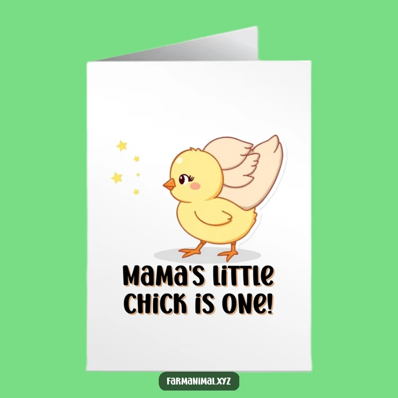 Free Printable Funny Chick Birthday Card: Adorable Baby Bird Birthday Greeting Downloadable Gift