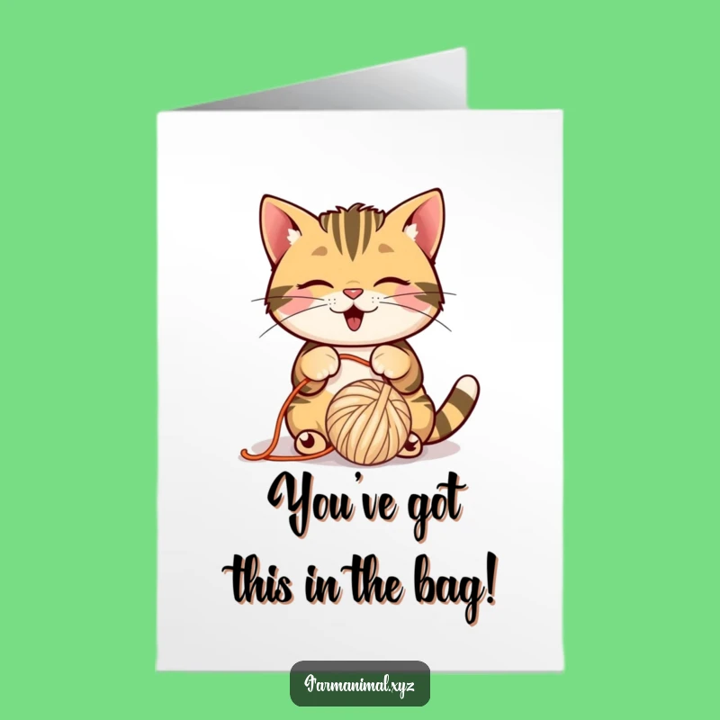 Free Printable Cat Congratulations Card: Bat Your Way to Success with This Playful Downloadable!