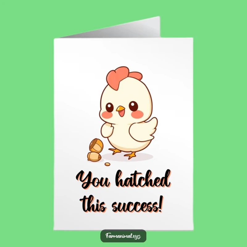 Free Printable Chicken Congratulations Card: Funny Downloadable Greeting for Your Big Win!