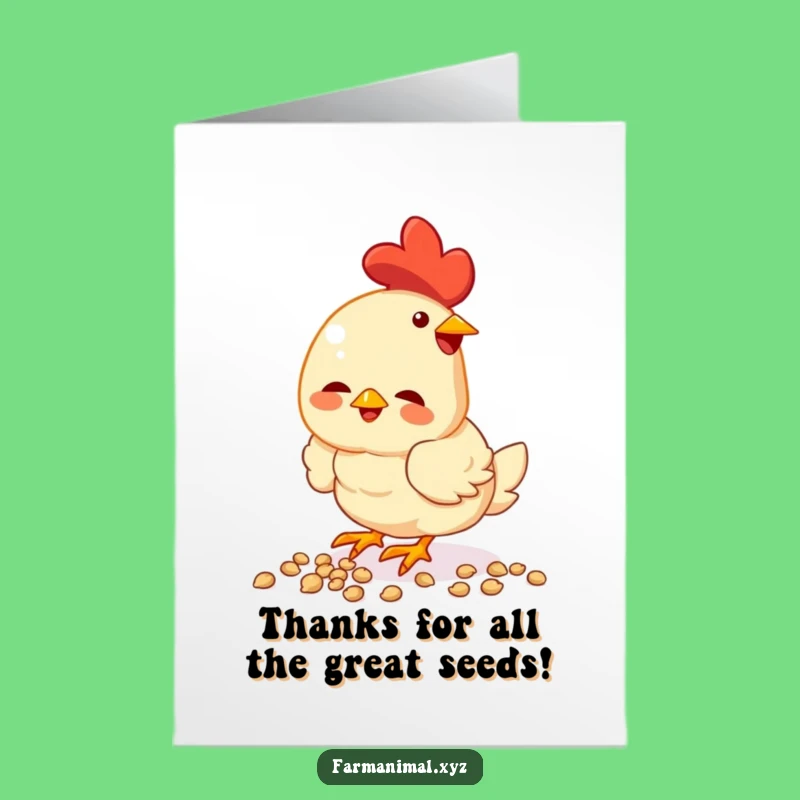 Free Printable Thank You Card: Pecking Chicken Gratitude - Hilarious Downloadable Gift!