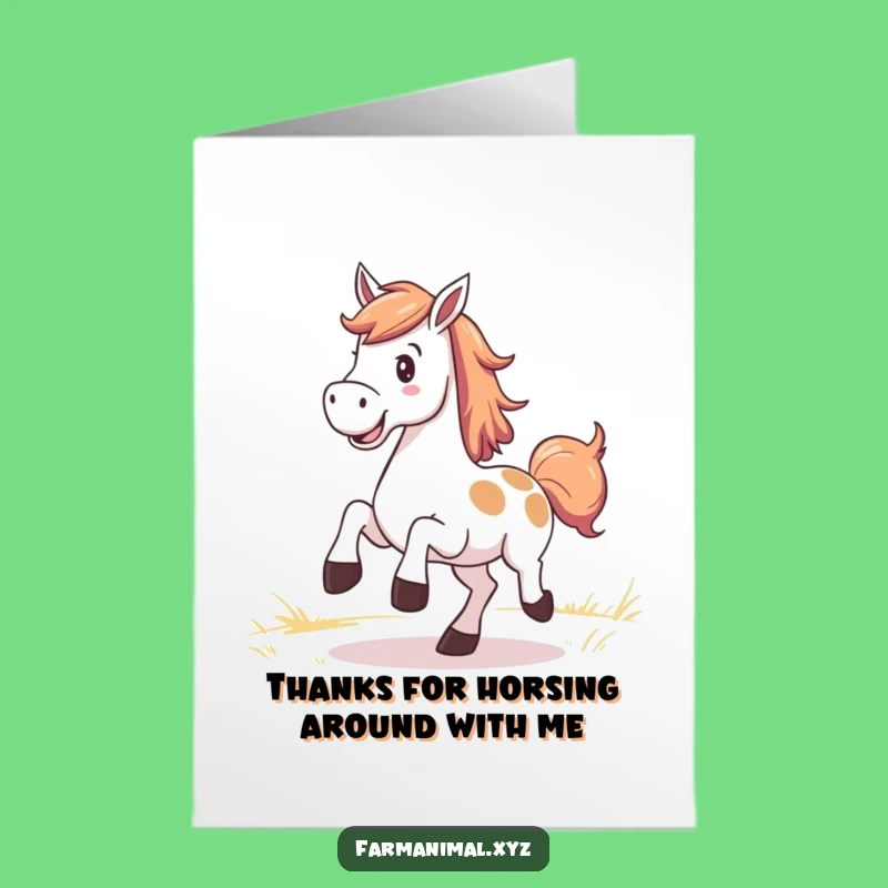 Free Printable Horse Thank You Card: Kick Up Your Heels to Say Thanks with This Joyful Downloadable!