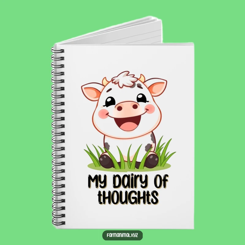 Funny Cow Grin Notebook: Hilarious Farm Animal Journal, Grass Muncher Stationery, Perfect Funny Gift