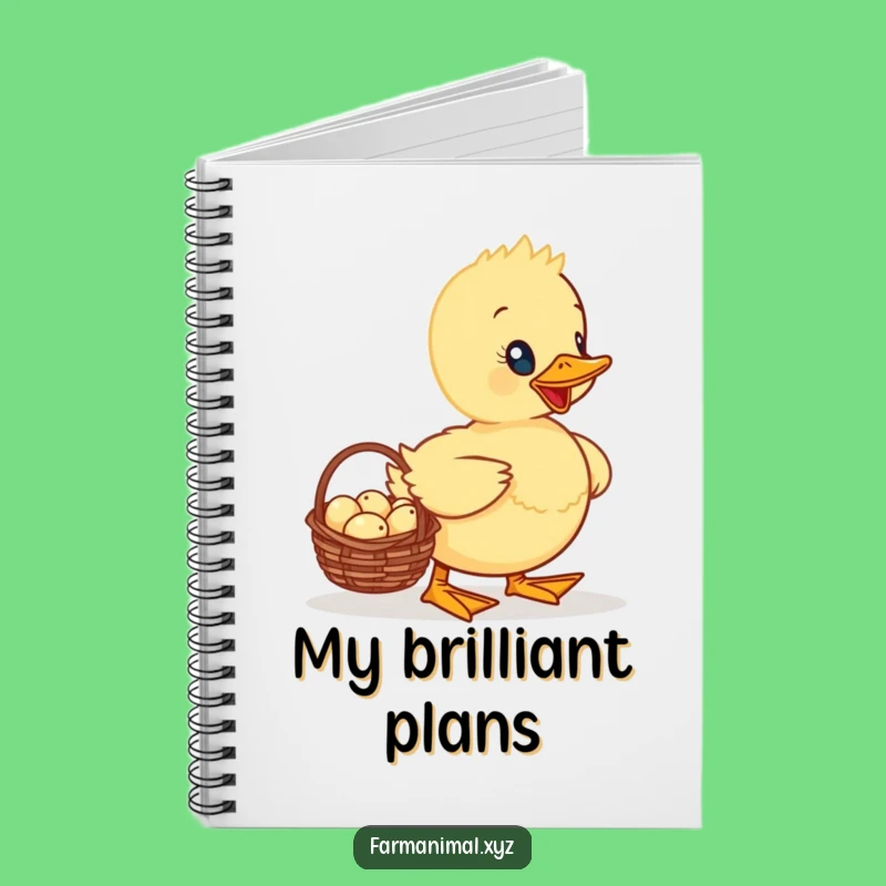 Funny Duckling Notebook - Jot Down Ideas with Cute Charm