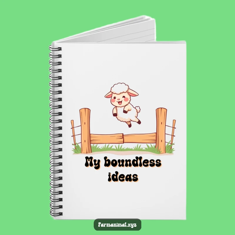 Funny Giggling Sheep Notebook; Jot Down Your Adventures With This Farm Journal Gift