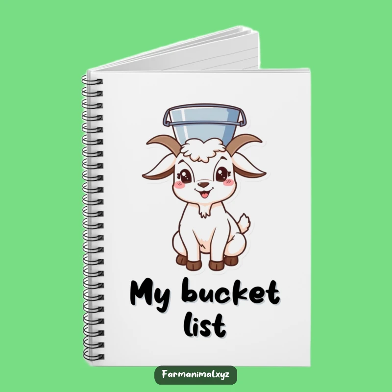 Funny Goat Bucket Head Notebook: Balance Your Thoughts!