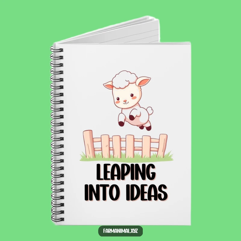 Funny Lamb Leap Notebook: Playful Animal Journal, Hilarious Jumping Sheep Stationery, Perfect Funny Gift
