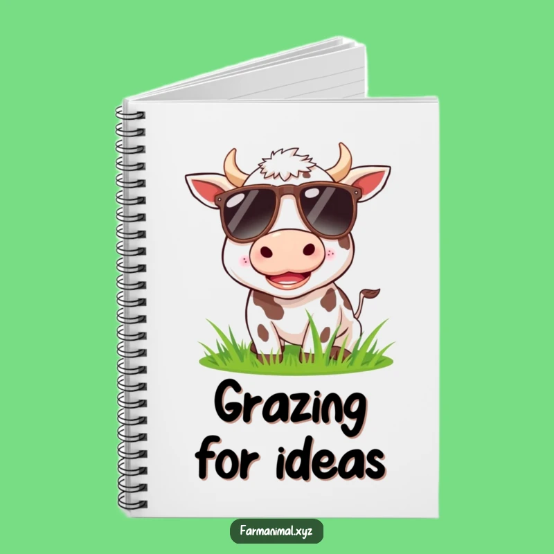 Funny Cow Sunglasses Notebook: Hilarious Journal for Your Funniest Thoughts