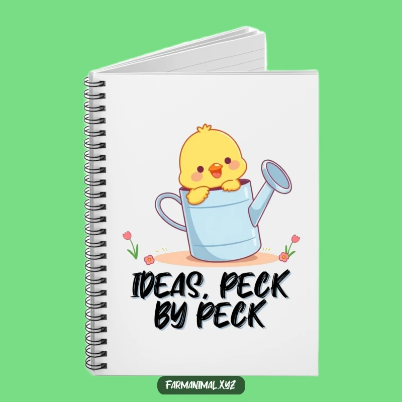 Funny Chick Watering Can Notebook - Jot Down Fun Ideas