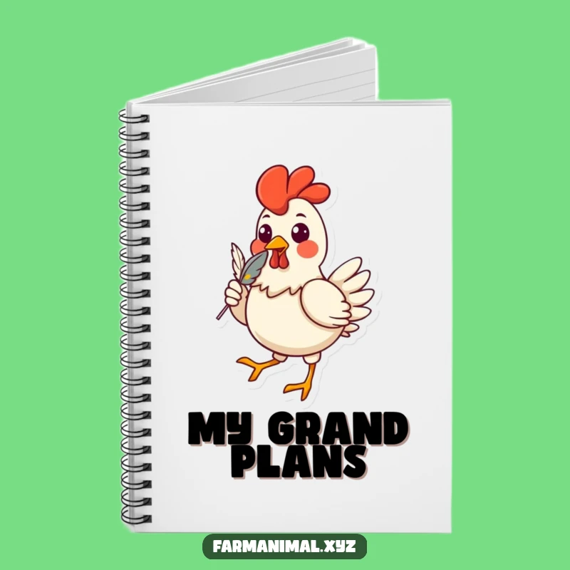 Funny Chicken Strutting Notebook: Jot Down Ideas with Poultry-Powered Humor