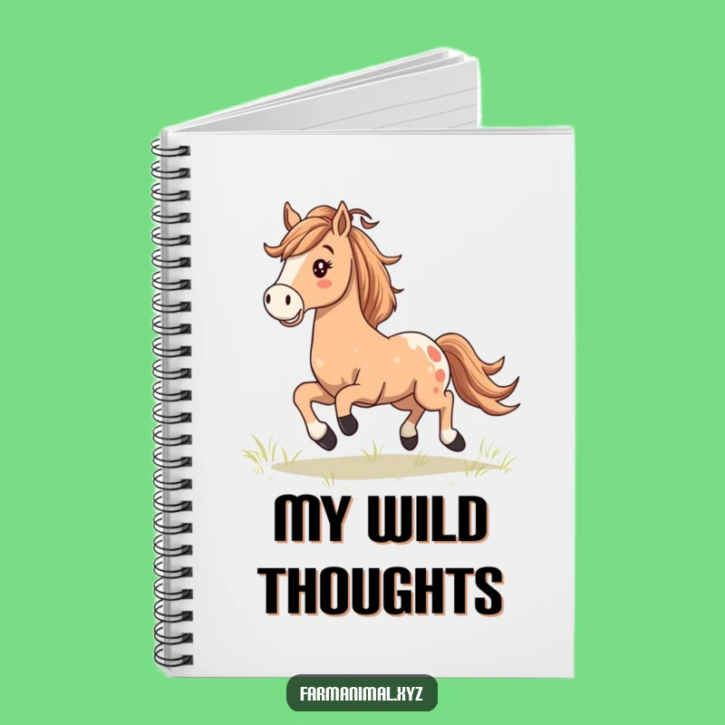 Happy Horse Galloping Notebook: Jot Down Your Adventures with This Majestic Steed's Journal
