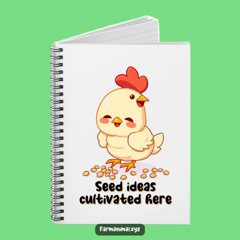 Funny Chicken Pecking Journal - Lined Notebook for Bird Lovers, Gift
