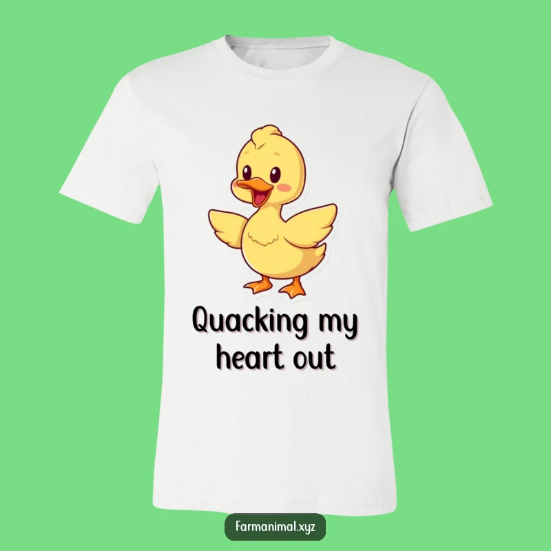 Funny Cheerful Duck Tee - Flapping Bird T-Shirt, Perfect Gift
