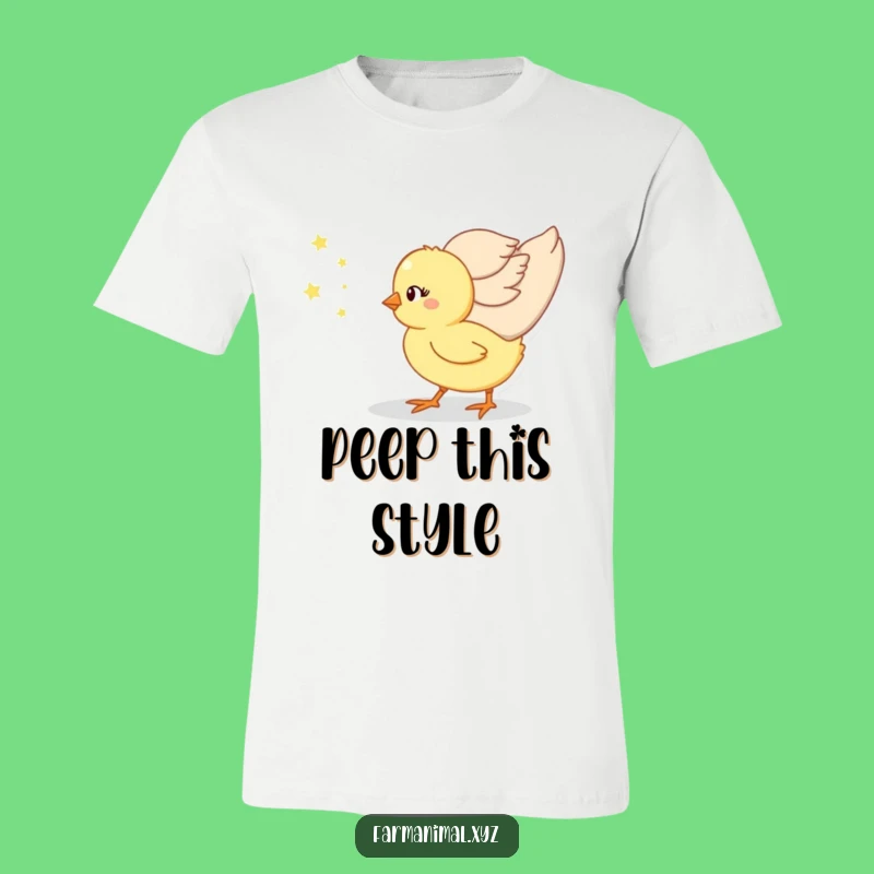 Funny Chick Following Mom T-Shirt, Cute Baby Bird Tee, Adorable & Funny Gift