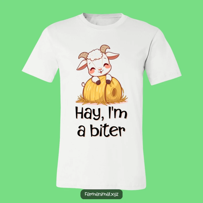 Funny Goat Headbutting T-Shirt - Comical Farm Fun Tee