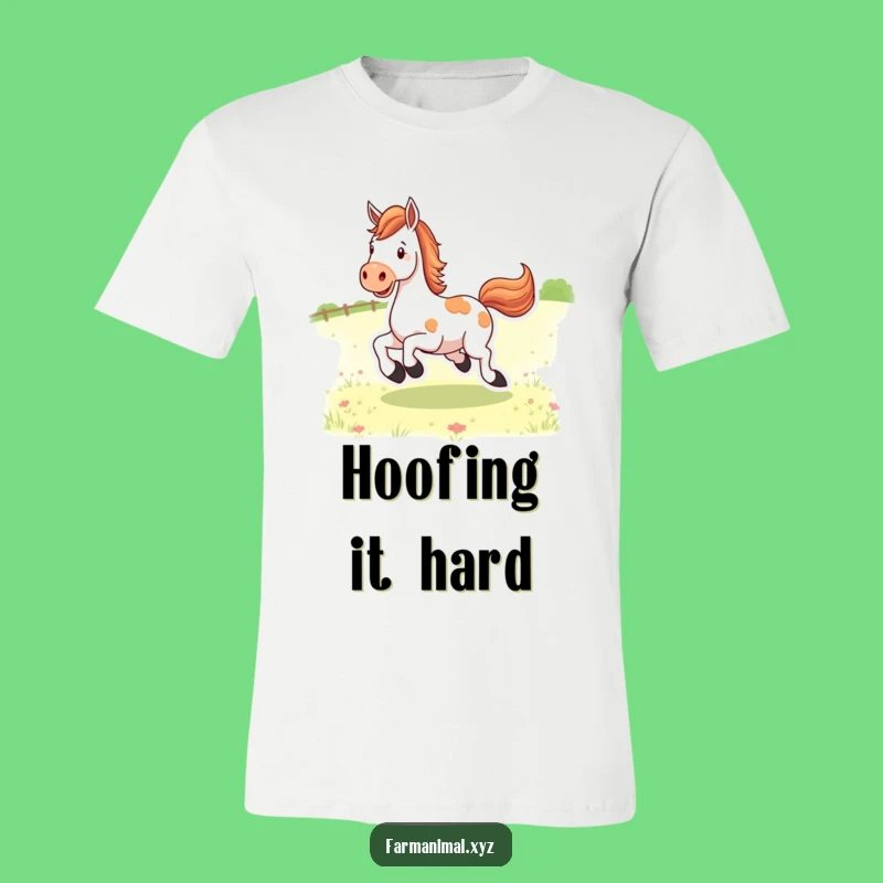 Funny Horse Kicking Heels T-Shirt: Express Your Inner Gallop!