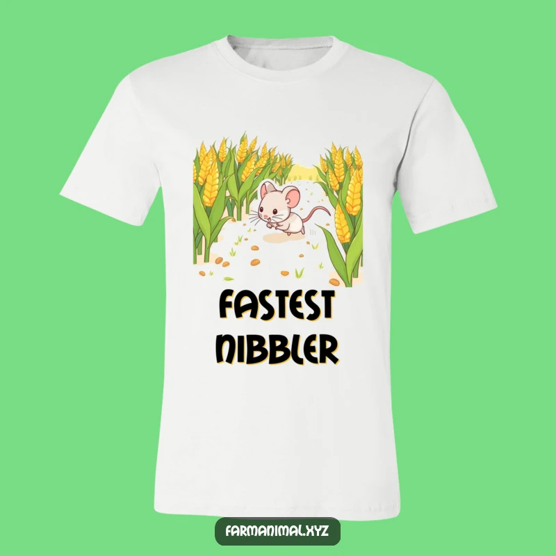 Funny Mouse Scurrying T-Shirt - Cute and Comical Farm Tee
