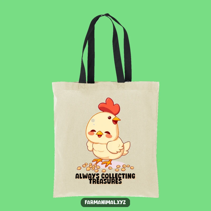 Funny Chicken Seed Collector Tote Bag - Durable Bird Lover Bag, Ideal Gift