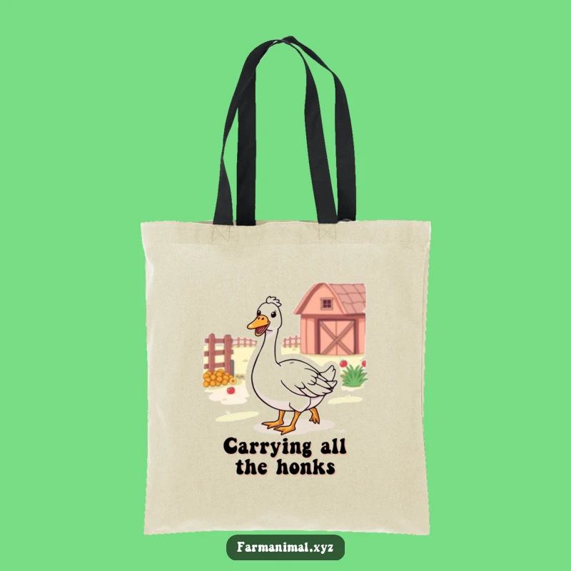 Funny Farm Goose Tote Bag: Carry Your Farm Favorites with Honking Joy