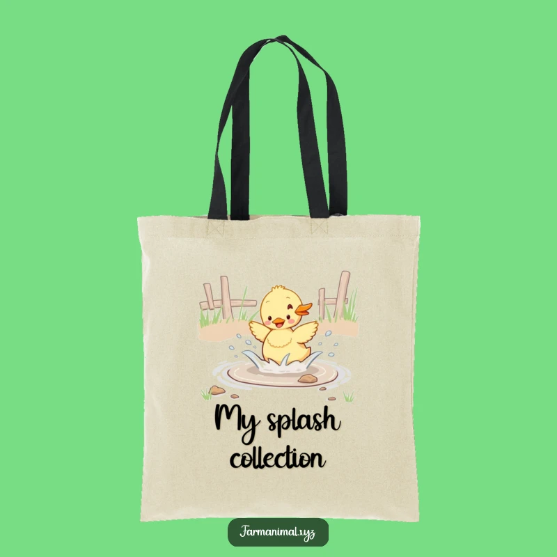 Funny Duckling Splashing Tote Bag - Carry Your Fun