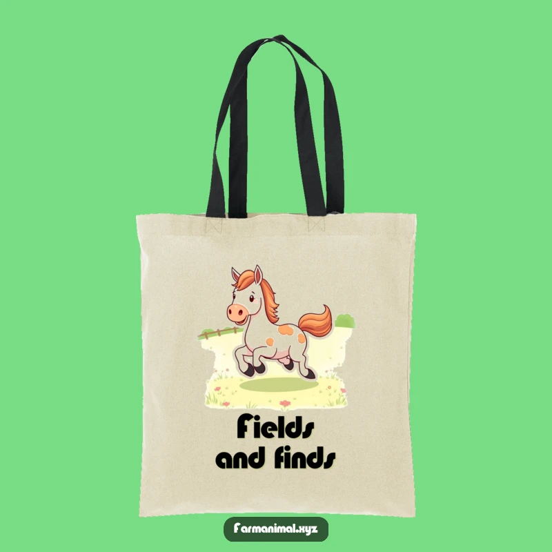 Funny Horse Kicking Heels Tote Bag: Carry Your Spirit!